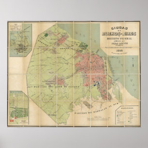 Affiche Buenos Aires Argentine