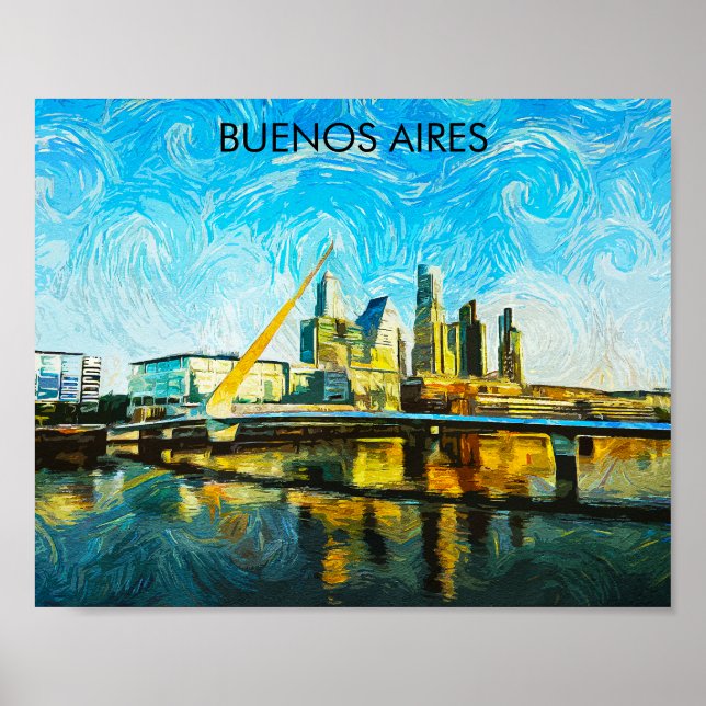 Affiche Buenos Aires Argentine (Devant)