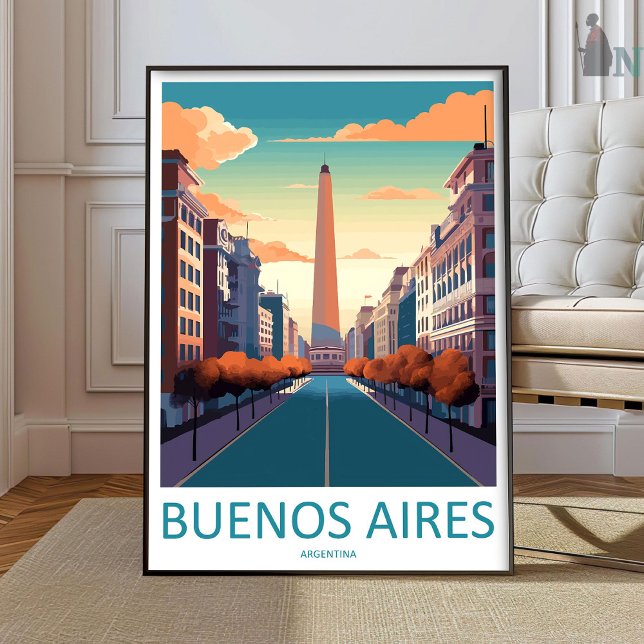 Affiche Buenos Aires Travel Print Wall Art Buenos Aires Wa (Créateur téléchargé)