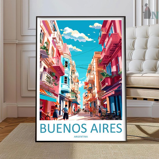 Affiche Buenos Aires Travel Print Wall Art Buenos Aires Wa (Créateur téléchargé)