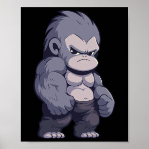 Affiche Buff Alpha Silverback Gorilla Ape Design Boxer Go