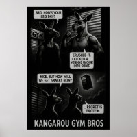 Buff Kangaroo Gym Bros Comique