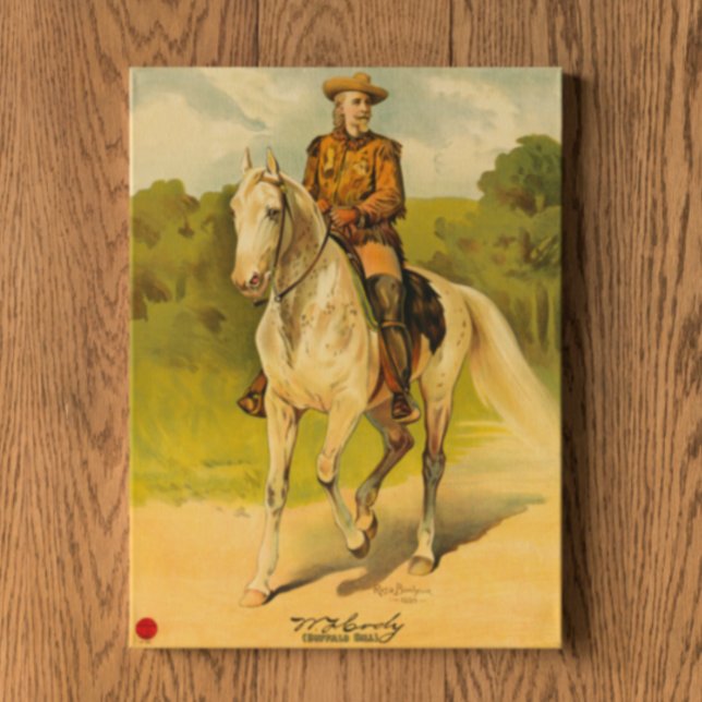 Affiche Buffalo Bill Cody à cheval (Créateur téléchargé)