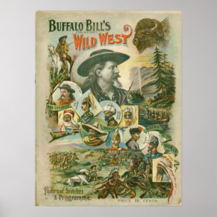 Affiche Buffalo Bill's Wild West Show Vintage