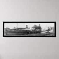 Buffalo Boat Docks, NY Photo 1909