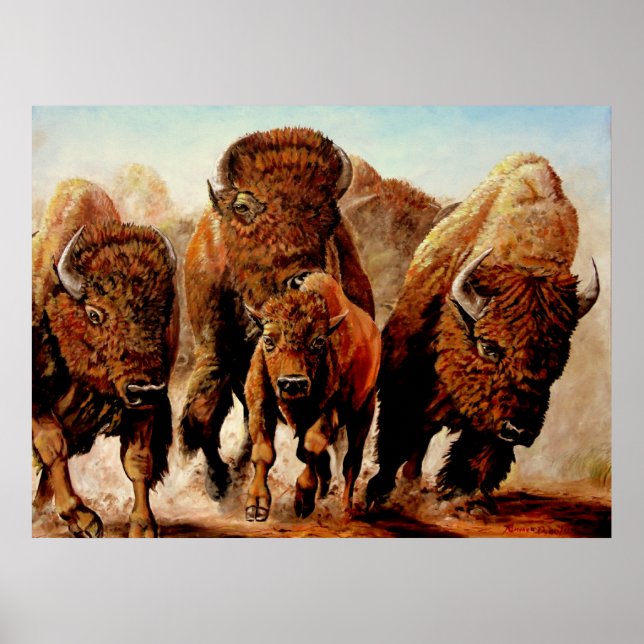 Affiche Buffalo "En Course" (Devant)