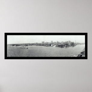 Affiche Buffalo Harbour, New York Photo 1925