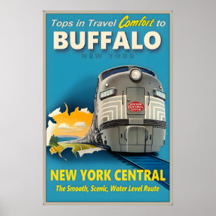 Affiche Buffalo New York Central Railroad Meilleurs dans l