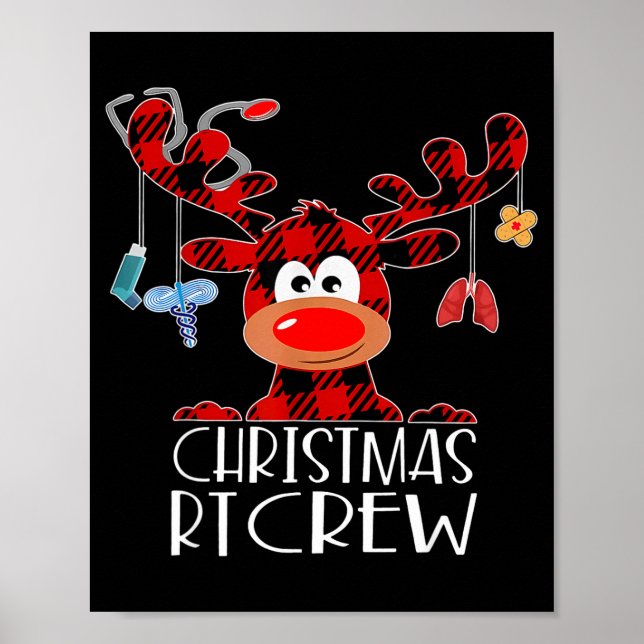 Affiche Buffalo Plaid Deer Christmas Rt Crew Resratory The (Devant)