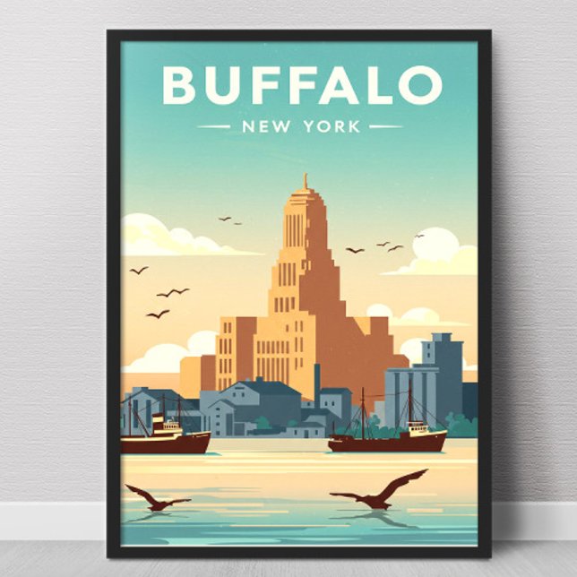 Affiche Buffalo vintage (Créateur téléchargé)