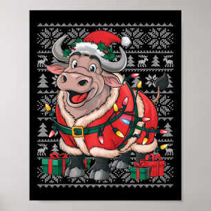 Affiche Buffalo Xmas Sweer Style Vilain Père Noël Buffalo