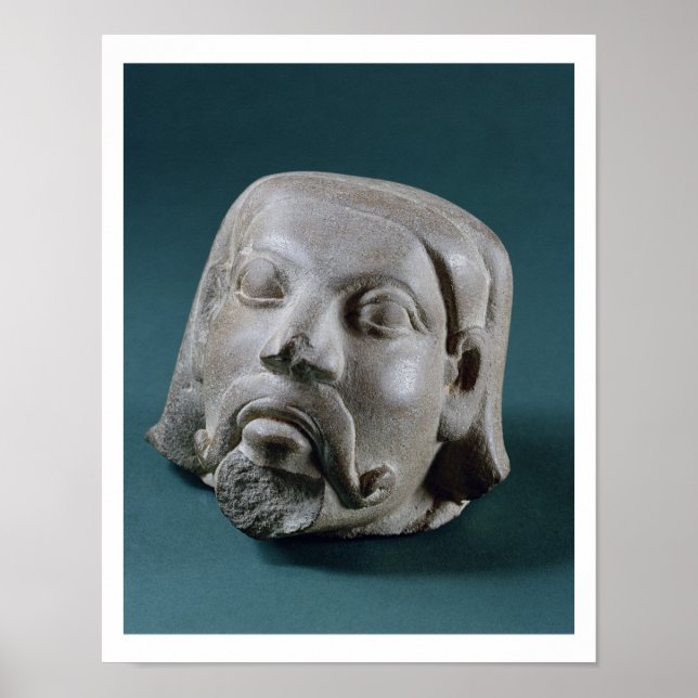 Affiche Buffed sandstone head of a foreigner, Sarnath, 3rd (Devant)