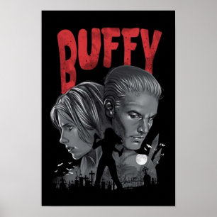 Affiche Buffer la nuit de la couche de vampire