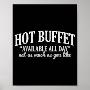 Affiche Buffet Chaud Disponible Tous Les Jours Cuisine Drô