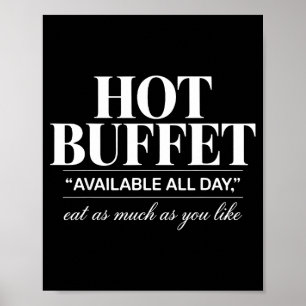 Affiche Buffet Chaud Disponible Tous Les Jours Mangez Auta