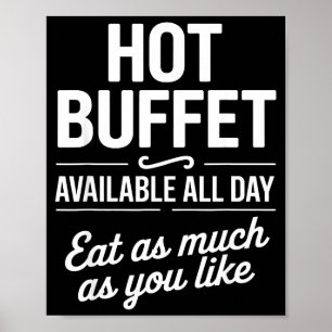 Affiche Buffet Chaud Disponible Tous Les Jours Mangez Auta