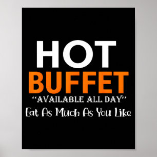 Affiche Buffet Chaud Disponible Tous Les Jours Mangez Auta