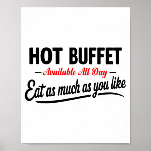 Affiche Buffet Chaud Disponible Tous Les Jours Mangez Auta