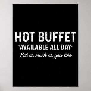 Affiche Buffet Chaud Disponible Tous Les Jours Mangez Auta