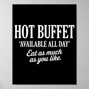 Affiche Buffet Chaud Disponible Tous Les Jours Mangez Auta