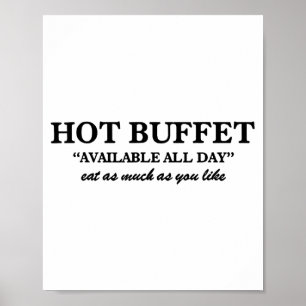 Affiche Buffet Chaud Disponible Tous Les Jours Mangez Auta