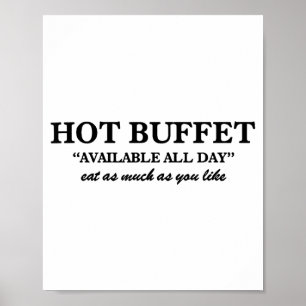 Affiche Buffet Chaud Disponible Tous Les Jours Mangez Auta