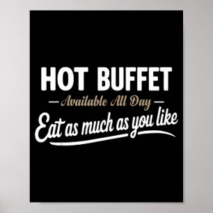 Affiche Buffet Chaud Disponible Tous Les Jours Mangez Auta