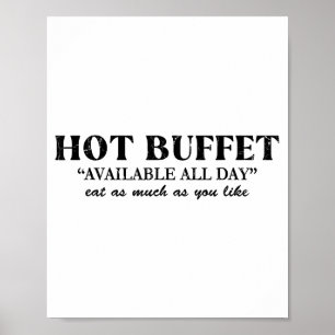 Affiche Buffet Chaud Disponible Tous Les Jours Mangez Auta