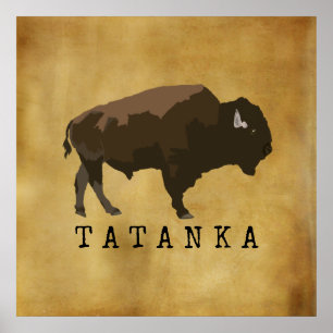 Affiche Buffle amérindien   Bison   Tatanka