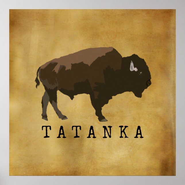 Affiche Buffle amérindien | Bison | Tatanka (Devant)