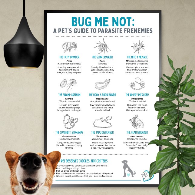 Affiche Bug Me Not - A Pet’s Guide to Parasite Frenemies (Créateur téléchargé)