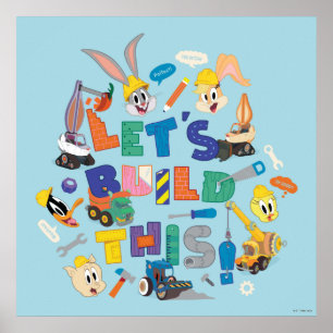 Affiche BUGS BUNNY BUILDERS™ Collage "Construisons cela"