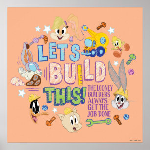 Affiche BUGS BUNNY BUILDERS™ Croquis "Construisons cela"