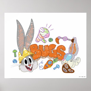 Affiche BUGS BUNNY BUILDERS™ Croquis de BUGS BUNNY™
