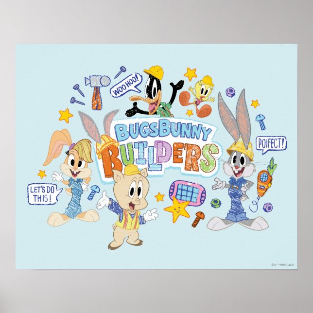 Affiche BUGS BUNNY BUILDERS™| Group Sketch Art (Devant)
