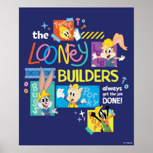 Affiche BUGS BUNNY BUILDERS™ Le Collage des Looney Builde