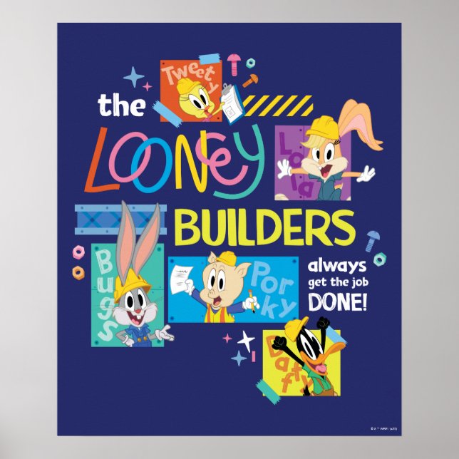 Affiche BUGS BUNNY BUILDERS™| Le Collage des Looney Builde (Devant)