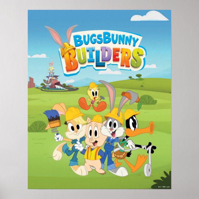 Affiche BUGS BUNNY BUILDERS™| Le groupe Looney Builders (Devant)