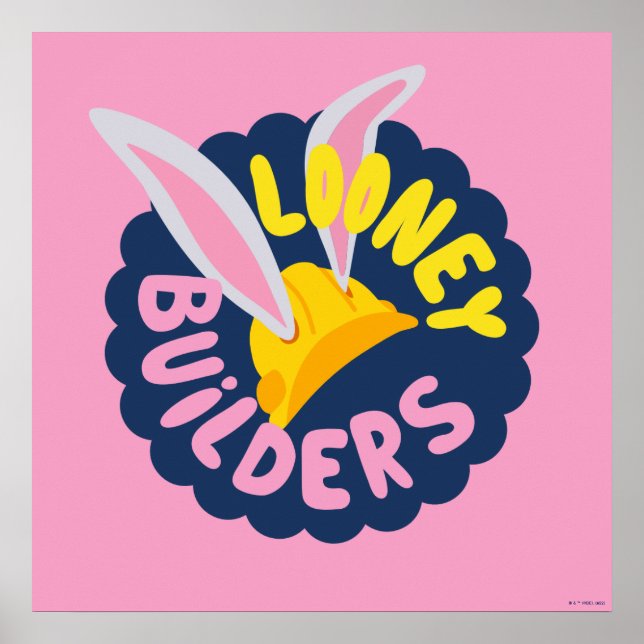 Affiche BUGS BUNNY BUILDERS™| Logo à calotte crantée (Devant)
