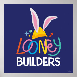 Affiche BUGS BUNNY BUILDERS™| Logo Casque Empilé