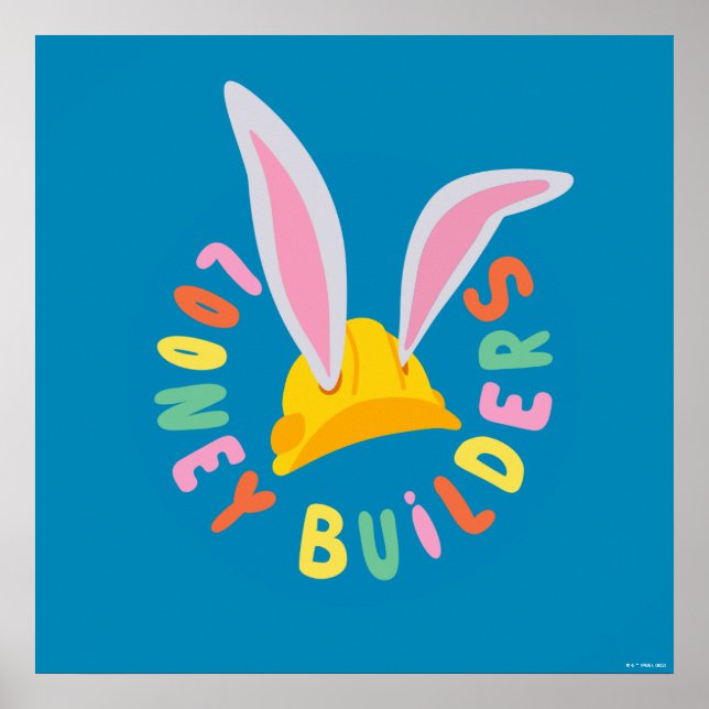 Affiche BUGS BUNNY BUILDERS™| Logo du cercle du casque (Devant)