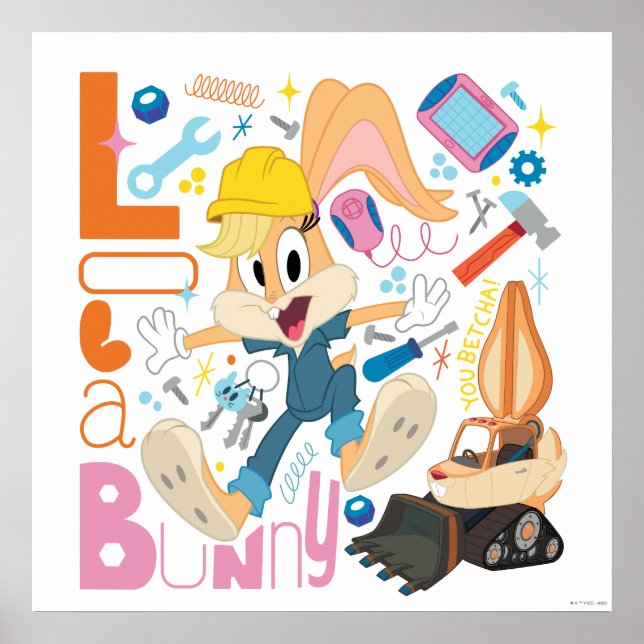 Affiche BUGS BUNNY BUILDERS™| Lola Bunny Work Tools (Devant)