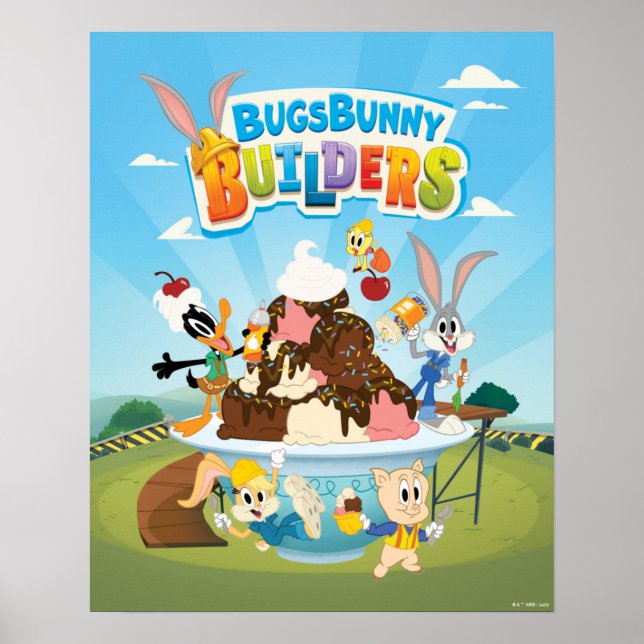 Affiche BUGS BUNNY BUILDERS™| Looney Builders Ice Cream (Devant)