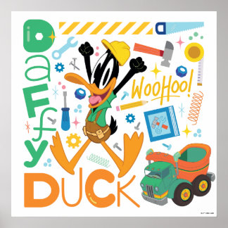Affiche BUGS BUNNY BUILDERS™| Outils de travail de DAFFY D