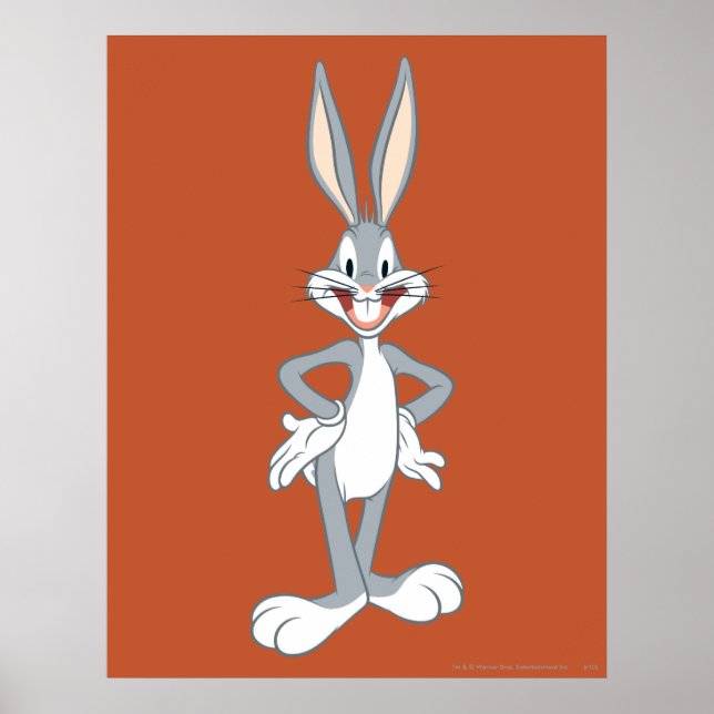 Affiche BUGS BUNNY™ Debout (Devant)