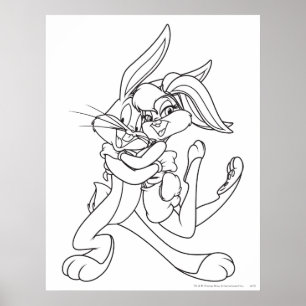 Affiche BUGS BUNNY™ et Lola Bunny