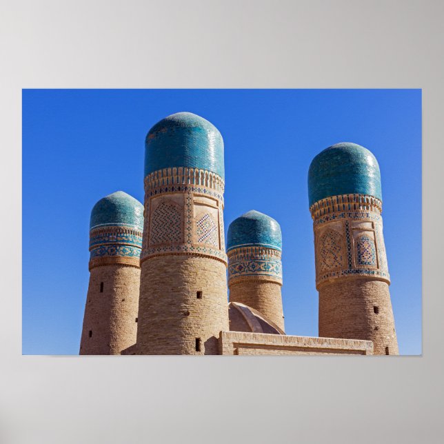 Affiche Bukhara, Ouzbékistan - Madrassah Chor Minor (Devant)