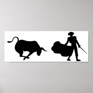 Affiche Bull and Matador