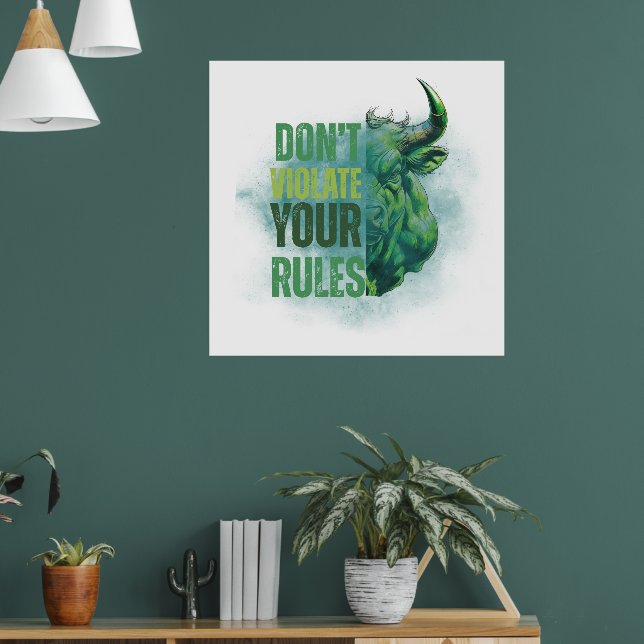 Affiche Bull design | Reminder | Motivation (Salon 1)