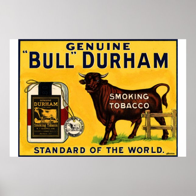 AFFICHE BULL DURHAM (Devant)